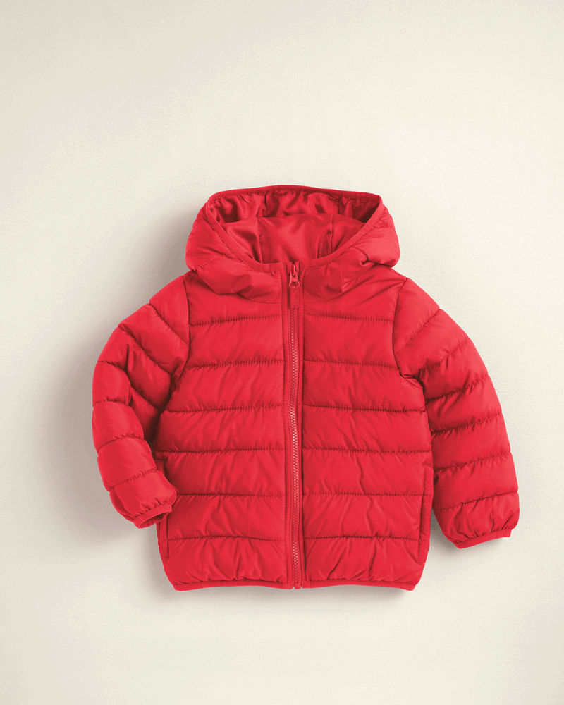 Tout-petit gar&ccedil;on - Blouson matelass&eacute; compact mi-&eacute;paisseur - Rouge, image 2 sur 5 diapositives